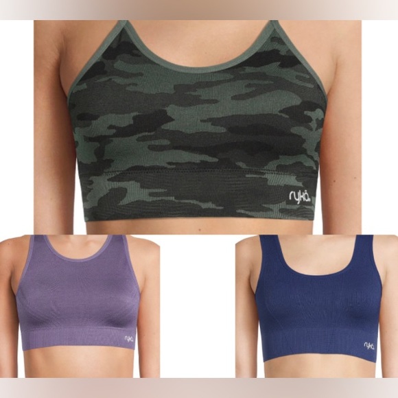 **Bundle of 3** NWT Ryka Seamless Spots Bras Size Small - Picture 1 of 7